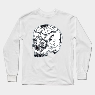 Second Mexican Sugar Skull Long Sleeve T-Shirt